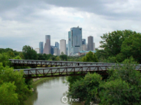 Downtown Houston from Buffalo Bayou Park