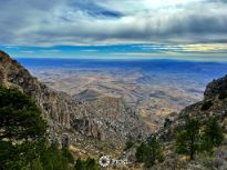 Looking Down at Guadalupe Mountains 