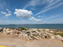 View from Ft. San Jacinto Historical Point