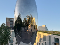 Reflective Sculpture at MFAH