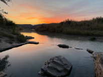 Natural Hot Spring Sunrise