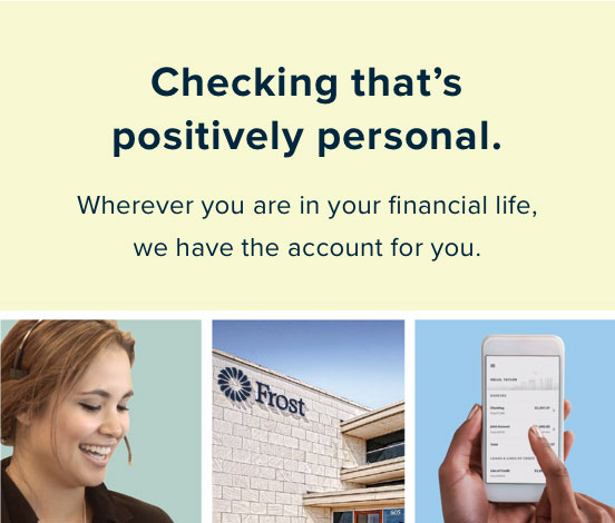 Checking that's positively personal