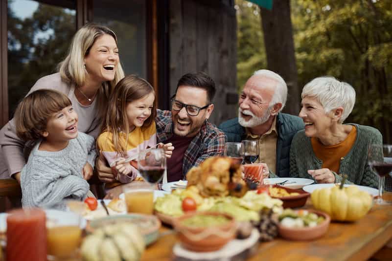 Image of family at the table