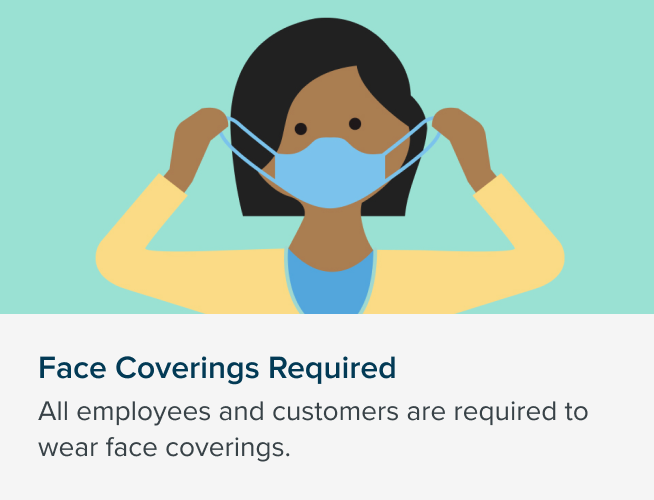 Image of woman wearing a face mask