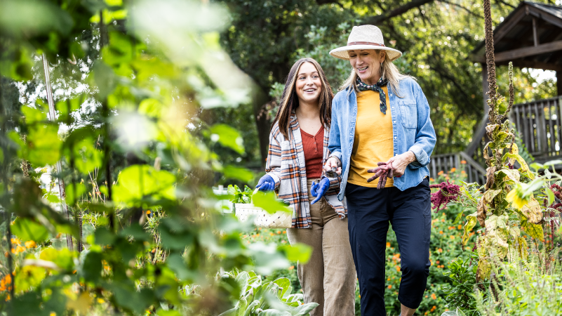 Image of women gardening