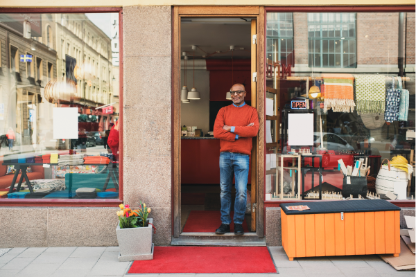 Image of smiling business owner