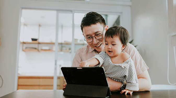 Image of parent with child