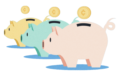 Image of piggy banks