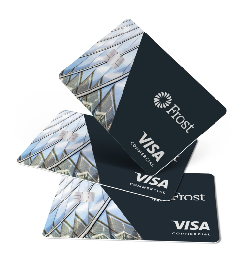 Image of three commercial cards