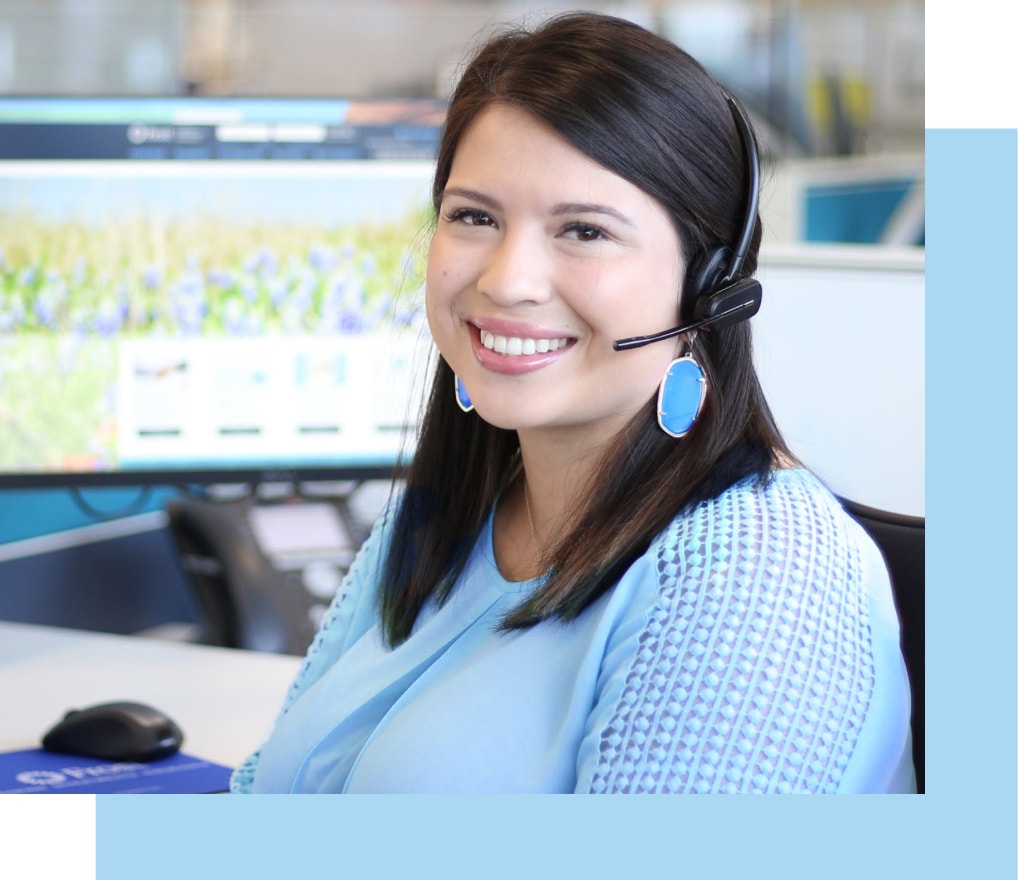 Image of a customer service agent