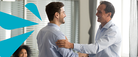 Image of two people shaking hands