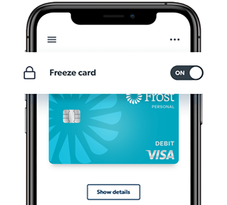 Image of freeze card app feature