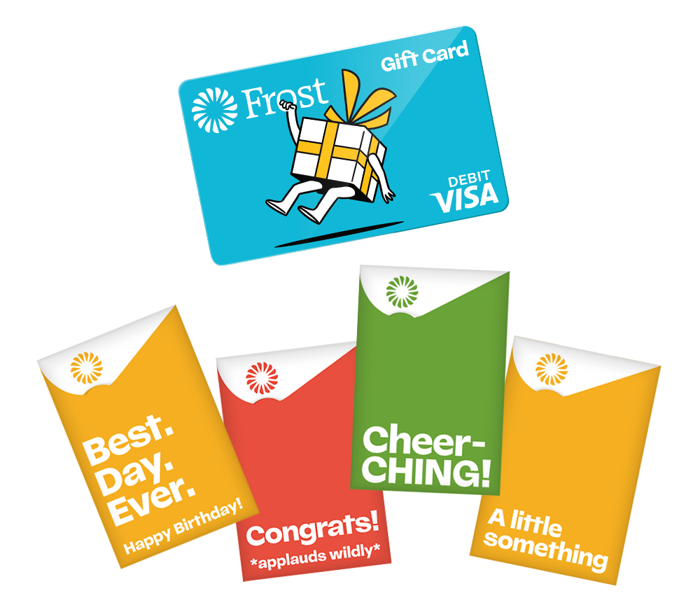 Image of gift card and sleeves