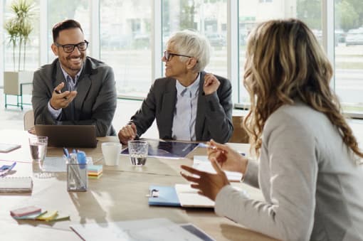 Image of a business meeting