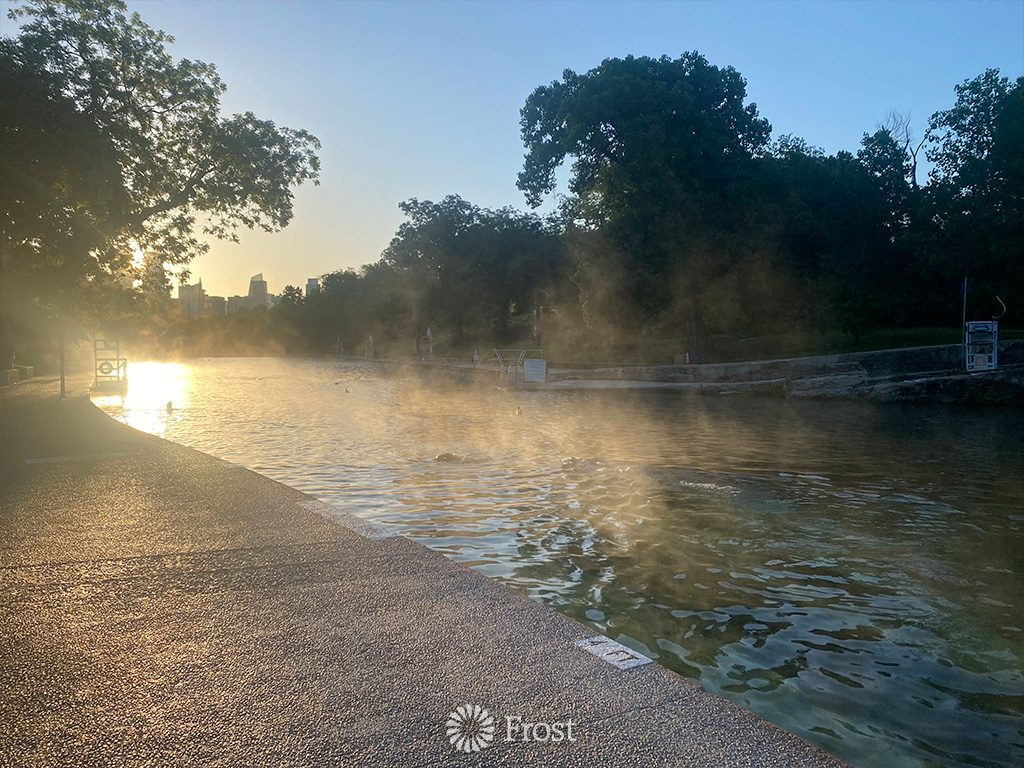 Winter Swim in Barton Springs