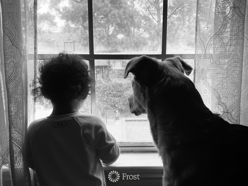 A Girl And Her Dog