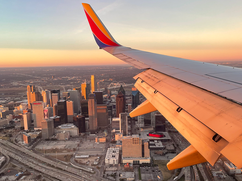 Early Morning Dallas from the Sky