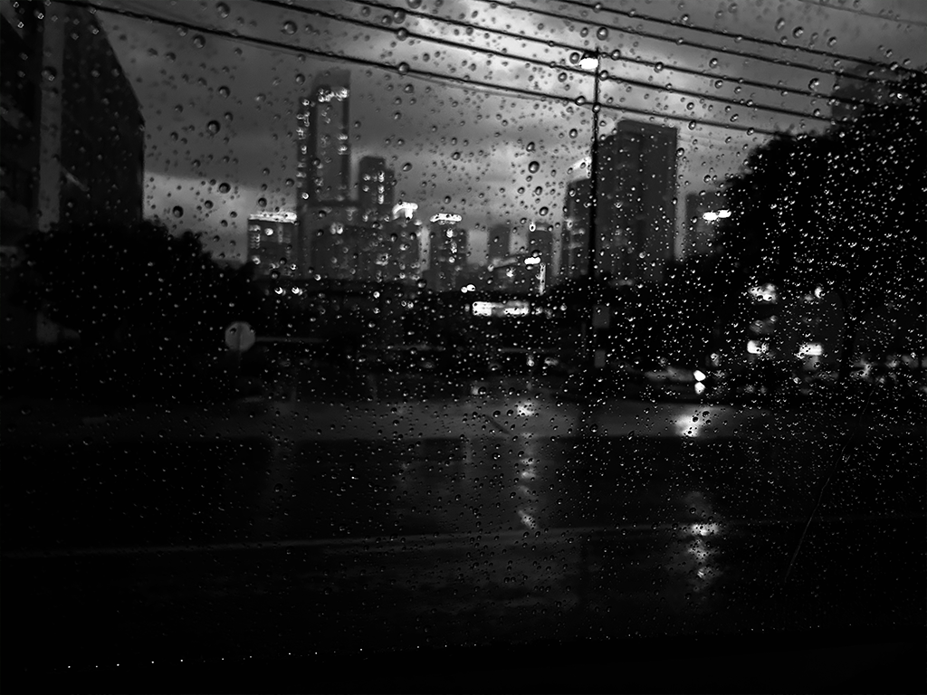 Downtown During a Storm