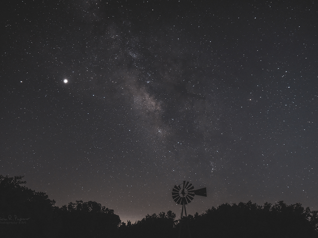 Windmill and the Milky Way