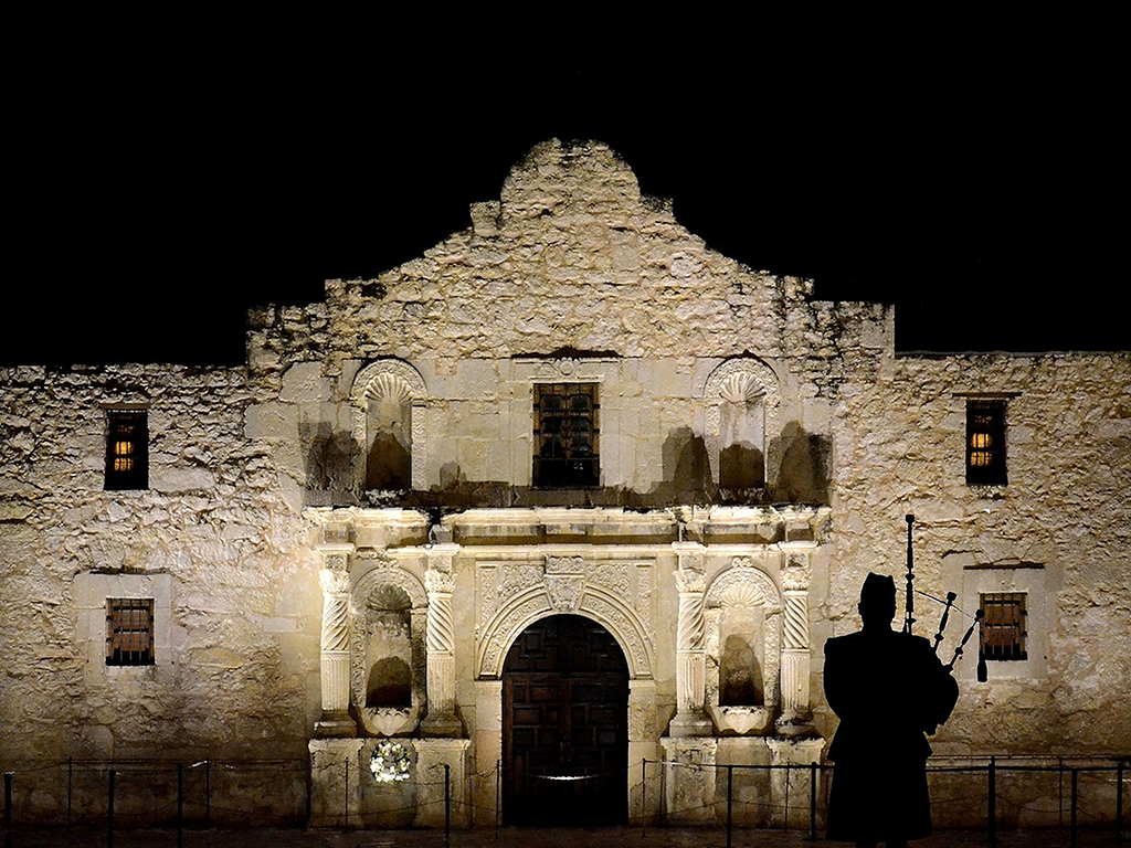 The Alamo at Night
