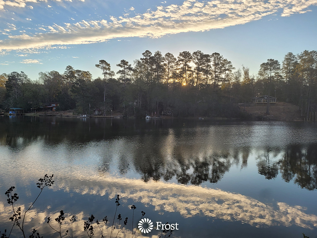 Sunrise Over East Texas Lake