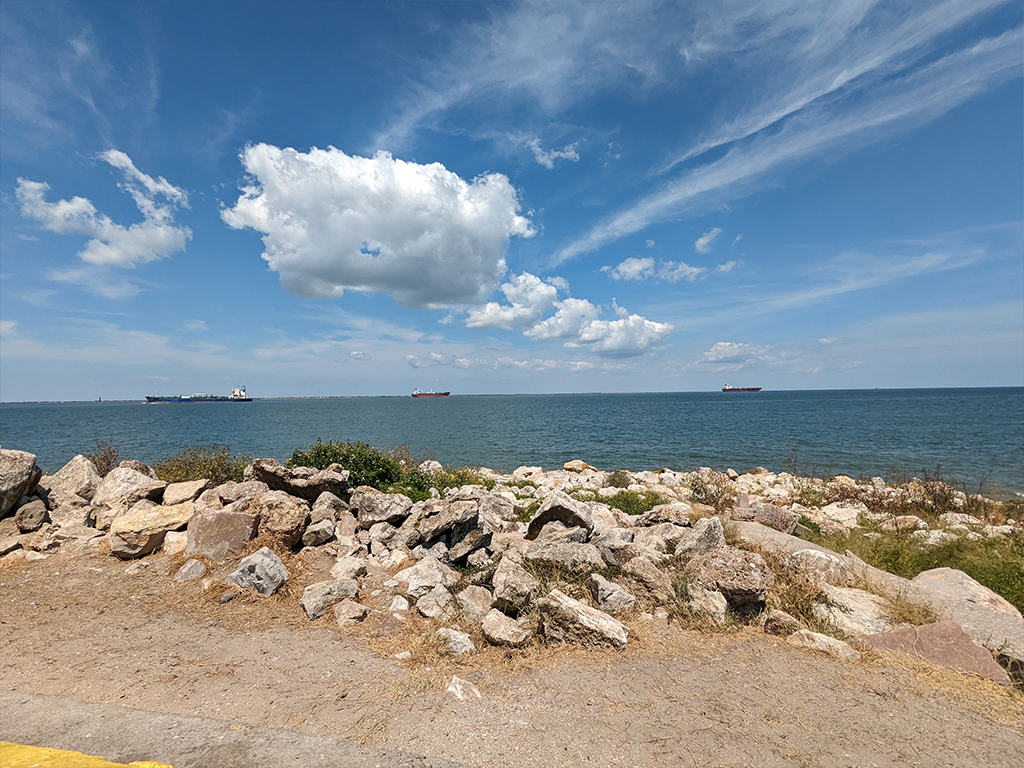 View from Ft. San Jacinto Historical Point