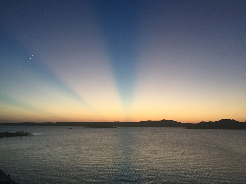 Sunset Over Medina Lake