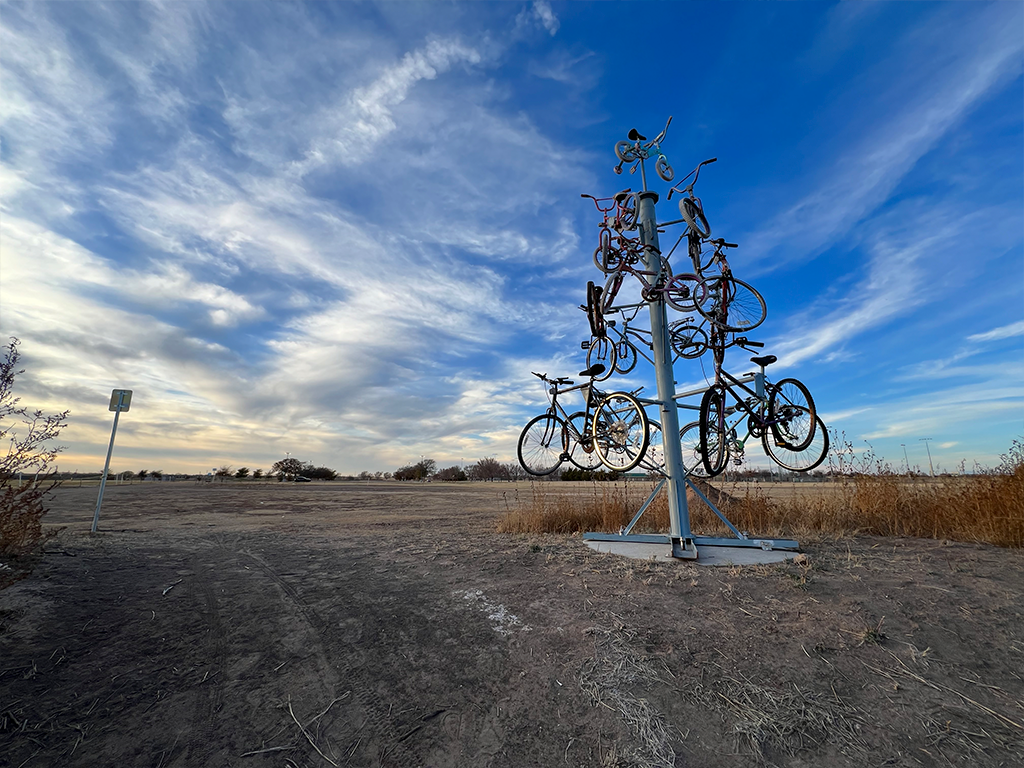 Bicycle Tree Sculpture
