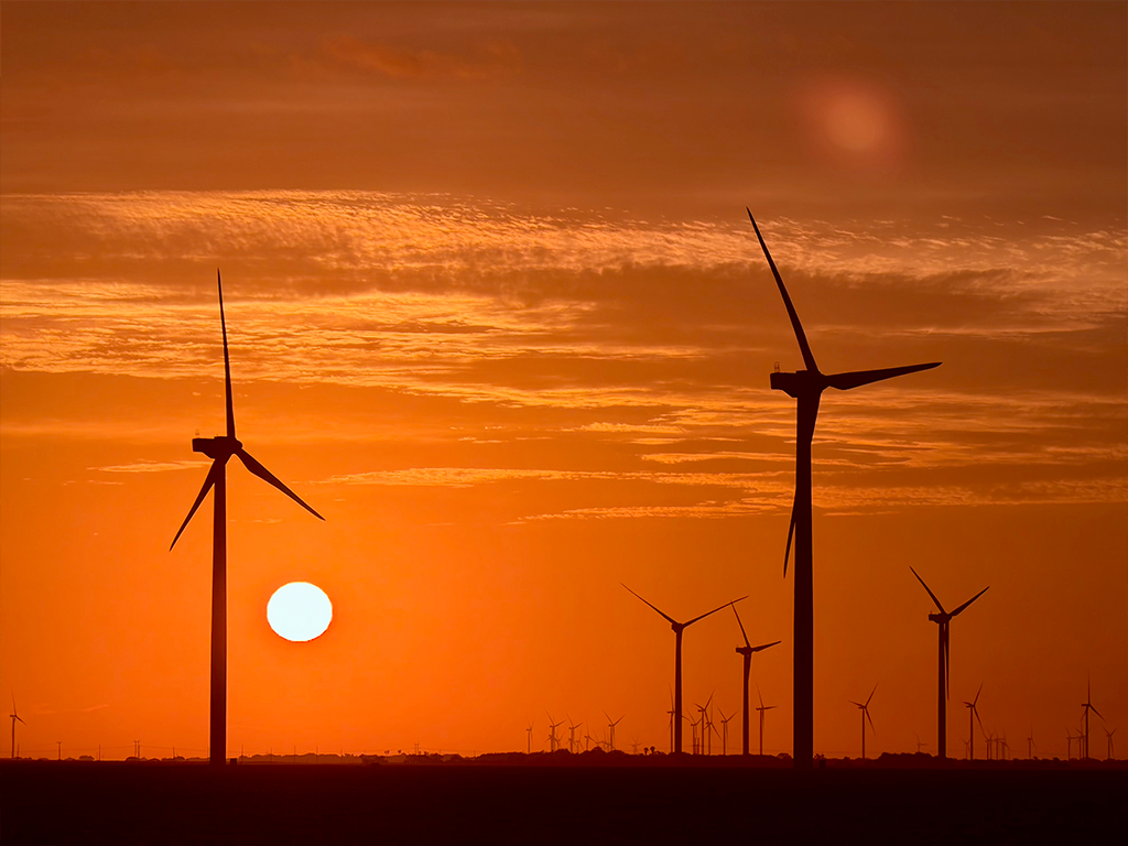 Wind Turbine Sunrise